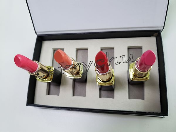 Popular Famous Luxury brand Makeup Matte lipstick 4 color black tube matte lipstick 4pcs/set high quality
Popular Famous Luxury brand Makeup Matte lipstick 4 color black tube matte lipstick 4pcs/set high quality