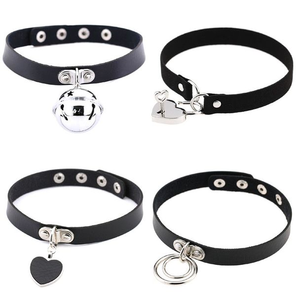 chokers neo-gothic hyperbole women pu leather heart-shaped choker necklace harajuku punk style female button accessories jewelry chocker, Golden;silver
chokers neo-gothic hyperbole women pu leather heart-shaped choker necklace harajuku punk style female button accessories jewelry chocker, Golden;silver