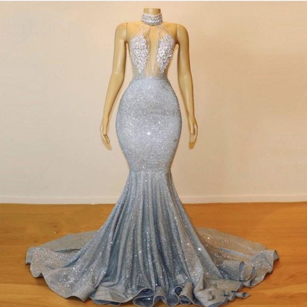sparkle fabric backless mermaid prom dresses halter lace beaded crystal long prom gowns saudi arabic formal dresses 2019, Black
sparkle fabric backless mermaid prom dresses halter lace beaded crystal long prom gowns saudi arabic formal dresses 2019, Black