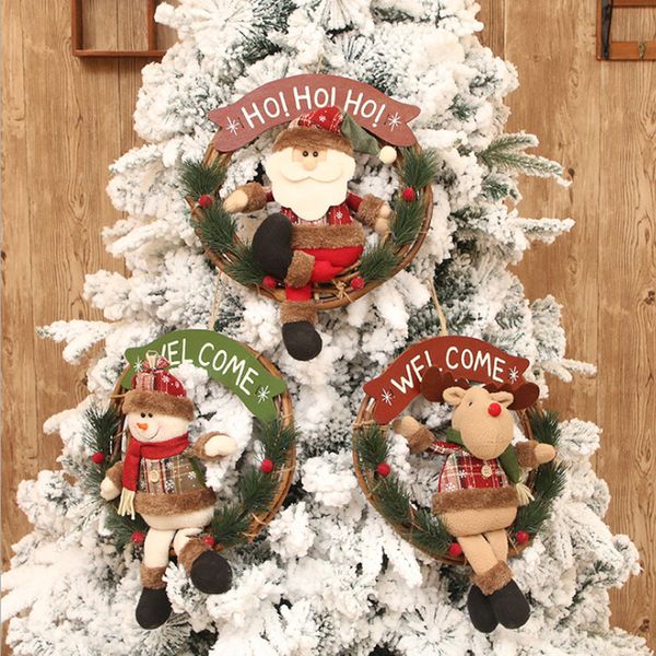 cute christmas wreath rattan ring door hanging decoration santa snowman elk ornament home party decorative supplies 1pc 5
cute christmas wreath rattan ring door hanging decoration santa snowman elk ornament home party decorative supplies 1pc 5
