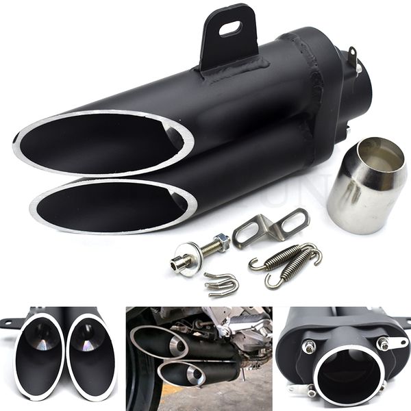 universal 38-51mm motorcycle double tube muffler for yamaha fz6 fazer fz6r fz8 mt-07/fz-7 mt-09/sr/fz9 fz1 fazer
universal 38-51mm motorcycle double tube muffler for yamaha fz6 fazer fz6r fz8 mt-07/fz-7 mt-09/sr/fz9 fz1 fazer