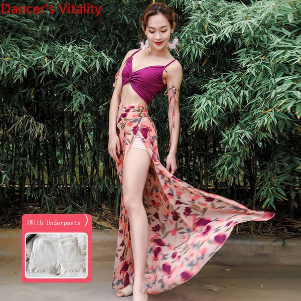 new belly dance practice clothes sets skirt 2pcs of dance costumes chiffon printing hip towel cool hip scarf, Black;red
new belly dance practice clothes sets skirt 2pcs of dance costumes chiffon printing hip towel cool hip scarf, Black;red