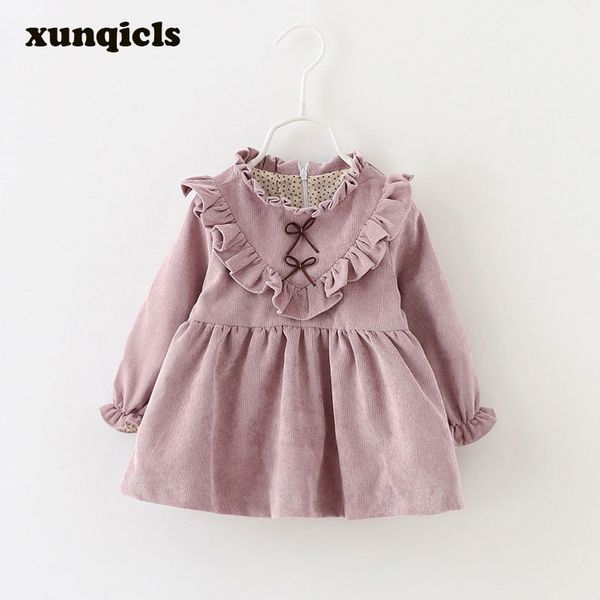 xunqicls autumn spring princess baby girls dress kids long sleeved dresses vestidos corduroy toddler girl clothing, Red;yellow
xunqicls autumn spring princess baby girls dress kids long sleeved dresses vestidos corduroy toddler girl clothing, Red;yellow