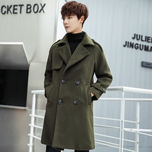 trench homme 2019 winter business casual long trench coat men korean version of the slim men's long coat soft black men, Tan;black
trench homme 2019 winter business casual long trench coat men korean version of the slim men's long coat soft black men, Tan;black
