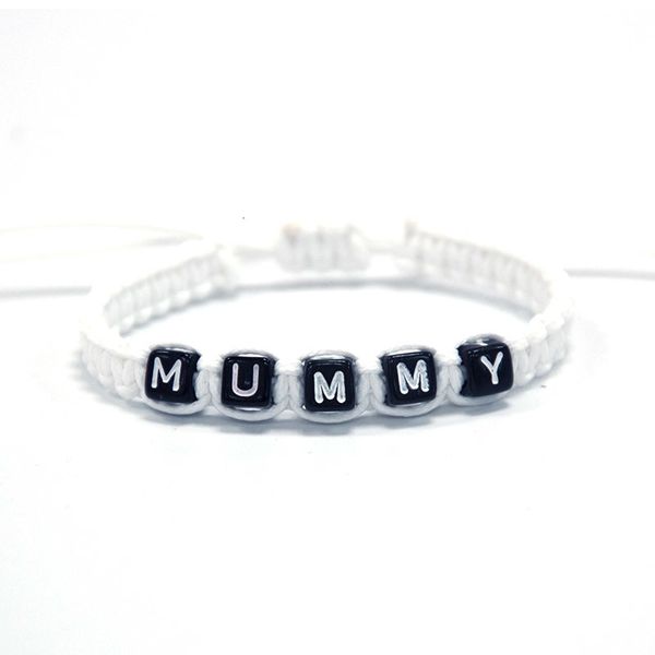 1pcs cozy white cord with black beaded mummy charm bracelets adjust size for baby shower new mum infinity jewelry gifts, Golden;silver
1pcs cozy white cord with black beaded mummy charm bracelets adjust size for baby shower new mum infinity jewelry gifts, Golden;silver