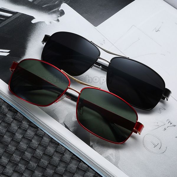 new metal 553 brand sunglasses fashion trend square business sun glasses men's classic casual designer eyeglasses, White;black
new metal 553 brand sunglasses fashion trend square business sun glasses men's classic casual designer eyeglasses, White;black