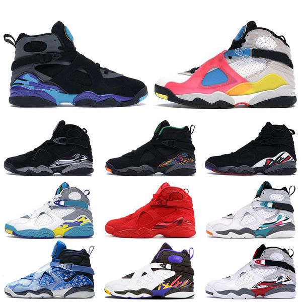 new style snowflake multi color 8 8s mens basketball shoes bugs bunny aqua south beach three peat tinker chrome playoffs trainers sneakers, White;red
new style snowflake multi color 8 8s mens basketball shoes bugs bunny aqua south beach three peat tinker chrome playoffs trainers sneakers, White;red