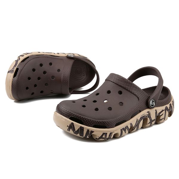 afanti summer brown color shoe man hole shoes / garden shoes / man slippers (td006s, Black
afanti summer brown color shoe man hole shoes / garden shoes / man slippers (td006s, Black