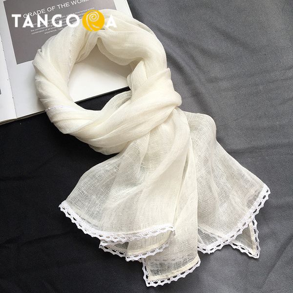 100%linen white lace solid color woman scarf winter women scarves shawls wraps 180x55cm v46
100%linen white lace solid color woman scarf winter women scarves shawls wraps 180x55cm v46