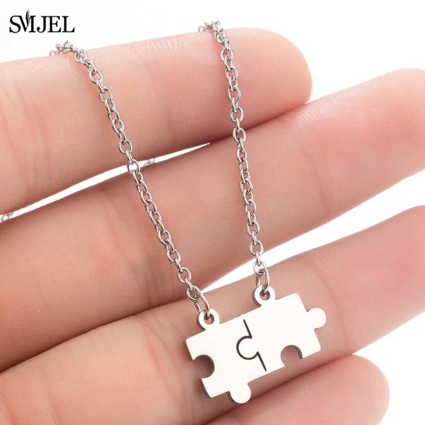 smjel из нержавеющей стали геометрические ожерелье мужские женщины пары головоломки кулон ожерелье лучший друг серебро bff ювелирные изделия, Silver
smjel из нержавеющей стали геометрические ожерелье мужские женщины пары головоломки кулон ожерелье лучший друг серебро bff ювелирные изделия, Silver