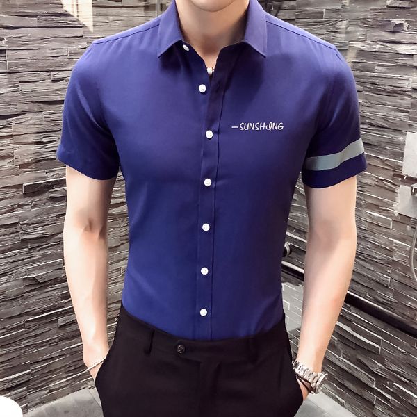 business dress shirt solid color printing men shirt short sleeve white gray blue -4xl summer mens, White;black
business dress shirt solid color printing men shirt short sleeve white gray blue -4xl summer mens, White;black