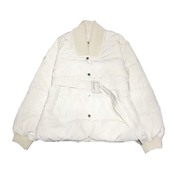 winter jacket women knitted collar down cotton padded coat loose single breasted with belt black women's parka female jacket
winter jacket women knitted collar down cotton padded coat loose single breasted with belt black women's parka female jacket