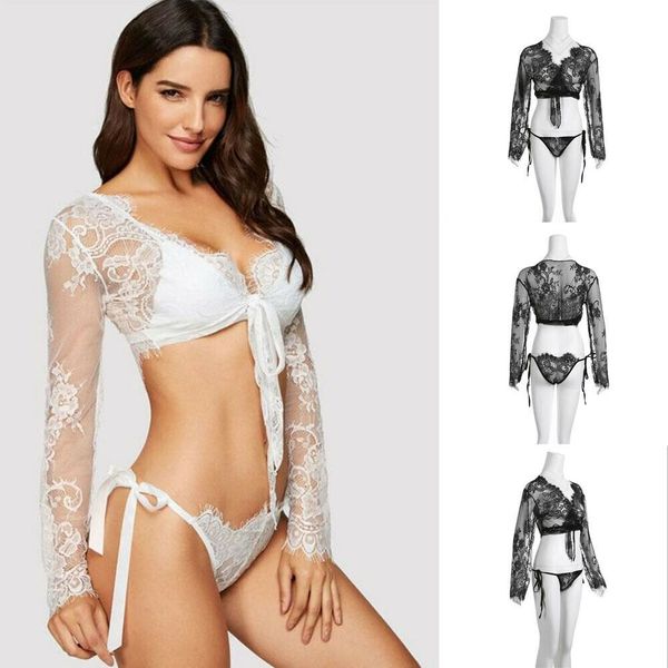 new women's lace sleepwear lingerie set sleepwear underwear long sleeve bikini summer beach blouse new, Red;black
new women's lace sleepwear lingerie set sleepwear underwear long sleeve bikini summer beach blouse new, Red;black