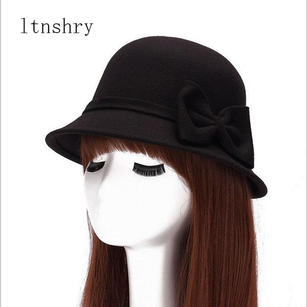 2019 new spring fashion vintage women ladies wool fedora hat with bow bucket dome bell bow felt hats women cap hats hat, Blue;gray
2019 new spring fashion vintage women ladies wool fedora hat with bow bucket dome bell bow felt hats women cap hats hat, Blue;gray