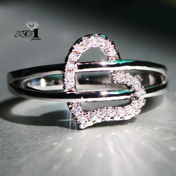 yayi jewelry princess cut 4.2ct white zircon silver filled engagement rings wedding heart rings valentine's day girls ring 1021, Slivery;golden
yayi jewelry princess cut 4.2ct white zircon silver filled engagement rings wedding heart rings valentine's day girls ring 1021, Slivery;golden