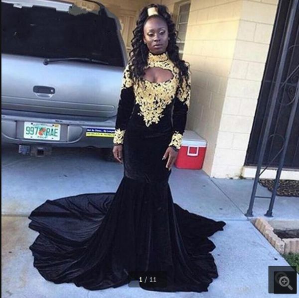 2019 vestido de festa new arrival black velour mermaid prom dress muslim long sleeve high neck lace appliques formal prom gowns selling
2019 vestido de festa new arrival black velour mermaid prom dress muslim long sleeve high neck lace appliques formal prom gowns selling