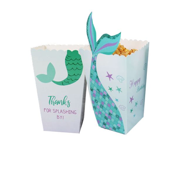12pcs/lot mermaid party popcorn box cardboard candy box packaging mermaid theme packaging for kids
12pcs/lot mermaid party popcorn box cardboard candy box packaging mermaid theme packaging for kids