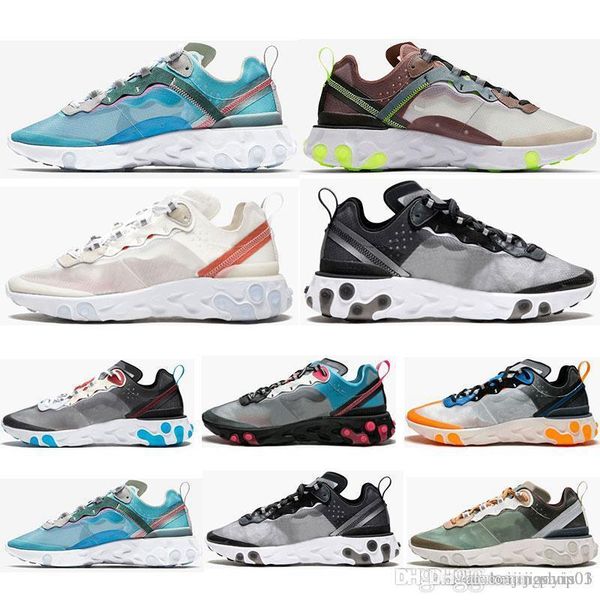 Epic React Element 87 running shoes for men women white black Royal Tint blue Desert Sand mens designer breathable sports sneaker size 36-45
Epic React Element 87 running shoes for men women white black Royal Tint blue Desert Sand mens designer breathable sports sneaker size 36-45