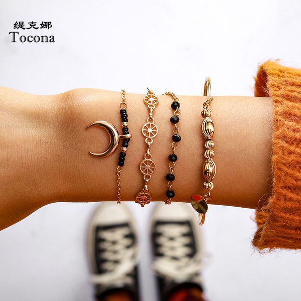 tocona 4pcs/sets bohemian moon bracelets for women 2020 gold alloy black bead hollow geoemtric jewelry accessories 10093
tocona 4pcs/sets bohemian moon bracelets for women 2020 gold alloy black bead hollow geoemtric jewelry accessories 10093