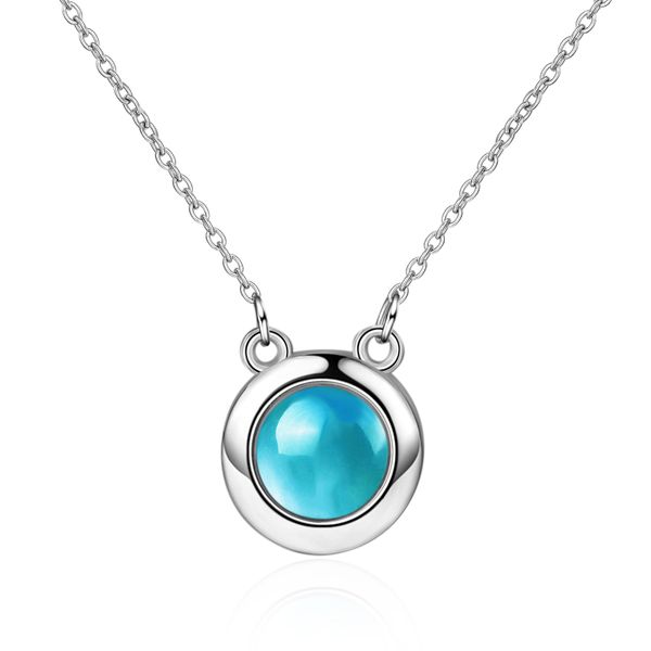 dz357 the necklace female korean version of the blue artificial crystal simple clavicle chain personality tag wholesale, Silver
dz357 the necklace female korean version of the blue artificial crystal simple clavicle chain personality tag wholesale, Silver