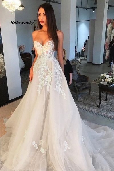 charming champagne wedding dress with ivory appliques sweetheart off the shoulder gowns corset back bride dresses, White
charming champagne wedding dress with ivory appliques sweetheart off the shoulder gowns corset back bride dresses, White