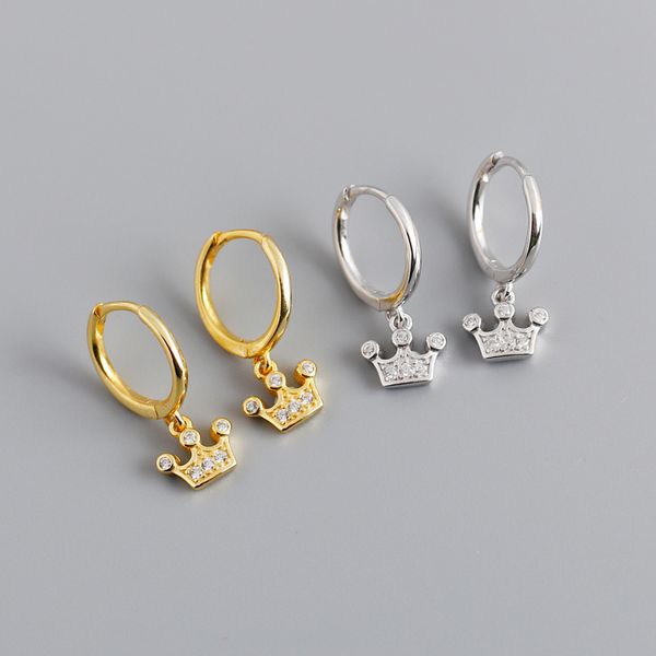 wtltc 925 sterling sliver crown hoop earrings for women small cubic zirconia earrings drop ear huggies fashion jewelry, Golden;silver
wtltc 925 sterling sliver crown hoop earrings for women small cubic zirconia earrings drop ear huggies fashion jewelry, Golden;silver