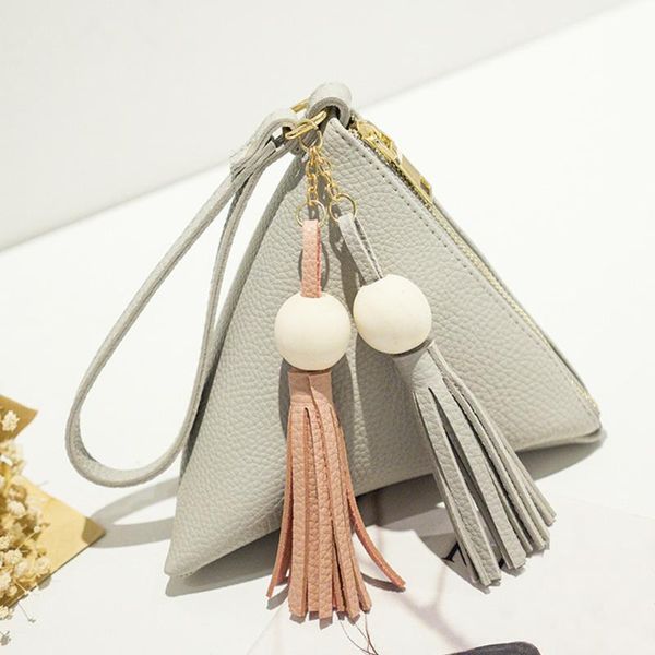 2019 new fashion triangle women purse casual fringe bag ladies mini tassel wallet female clutches casual pu leather bags, Red;black
2019 new fashion triangle women purse casual fringe bag ladies mini tassel wallet female clutches casual pu leather bags, Red;black