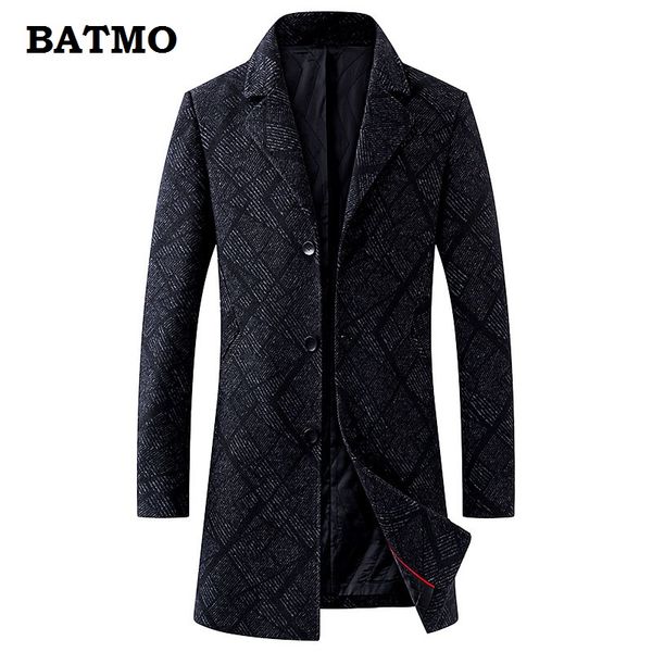 batmo 2018 new arrival winter wool plaid trench coat men,men's casual long jackets,winter caot, plus-size al19, Black
batmo 2018 new arrival winter wool plaid trench coat men,men's casual long jackets,winter caot, plus-size al19, Black