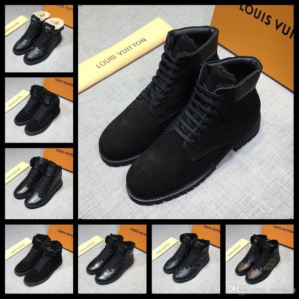 21fw 2019 designers men shoes fashion warm luxury brands winter men boots autumn leather footwear man new casual shoes high canvas, Black
21fw 2019 designers men shoes fashion warm luxury brands winter men boots autumn leather footwear man new casual shoes high canvas, Black