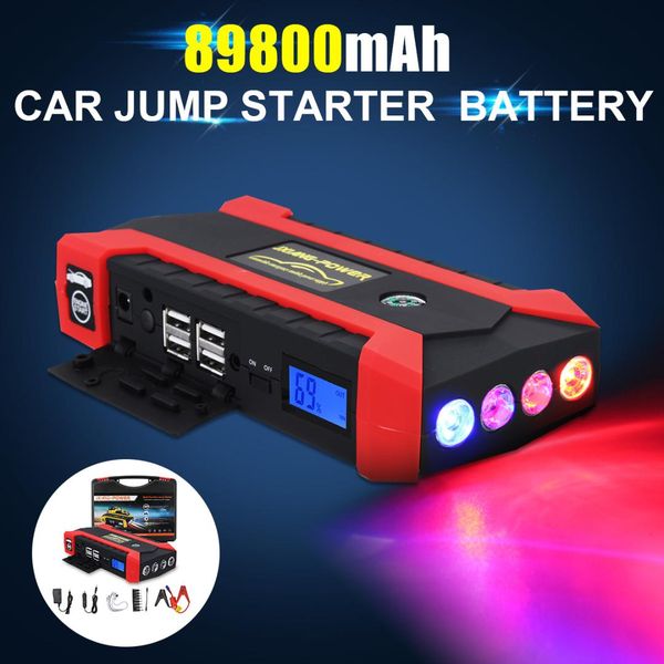 89800 mah 12v 4 usb high capacity car jump starter led light mutifuction portable car battery charger power bank
89800 mah 12v 4 usb high capacity car jump starter led light mutifuction portable car battery charger power bank