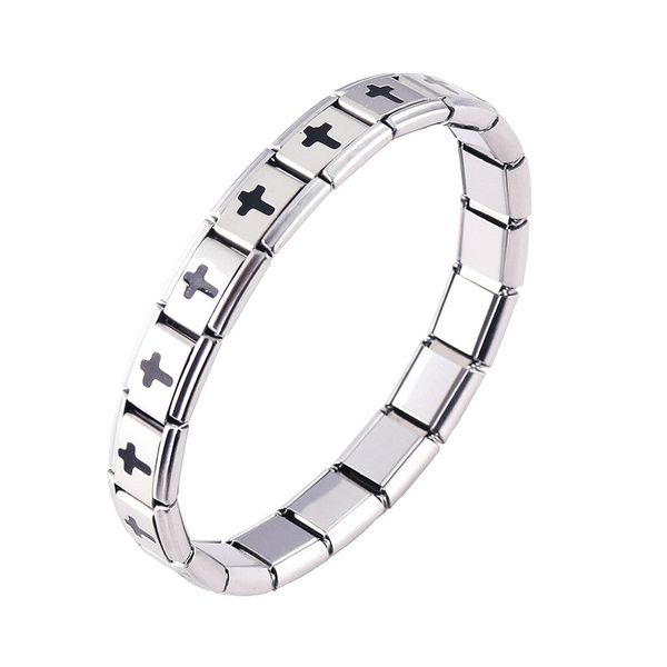 women jewelry black cross elastic elastic energy magnetic germanium italian charm bracelet new fashion stainless steel gift st13, Golden;silver
women jewelry black cross elastic elastic energy magnetic germanium italian charm bracelet new fashion stainless steel gift st13, Golden;silver