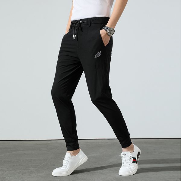 mens designer summer elastic waist casual fashion brand sports pants light luxury leggings, Blue
mens designer summer elastic waist casual fashion brand sports pants light luxury leggings, Blue
