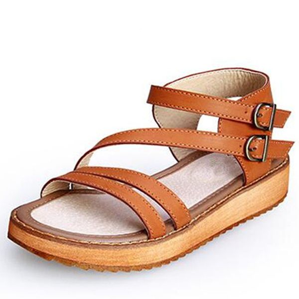 woman sandals shoes summer style wedges flat sandals women fashion slippers rome platform genuine leather, Black
woman sandals shoes summer style wedges flat sandals women fashion slippers rome platform genuine leather, Black