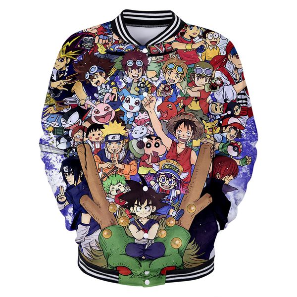 2019 new 3d japanese anime baseball uniform men/women spring casual harajuku baseball jackets clothes 4xl, Black
2019 new 3d japanese anime baseball uniform men/women spring casual harajuku baseball jackets clothes 4xl, Black