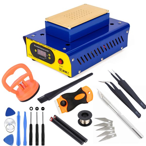 uyue 948t built-in vacuum pump split screen separator machine for samsung edge curved screen disassemble repair heating platform
uyue 948t built-in vacuum pump split screen separator machine for samsung edge curved screen disassemble repair heating platform