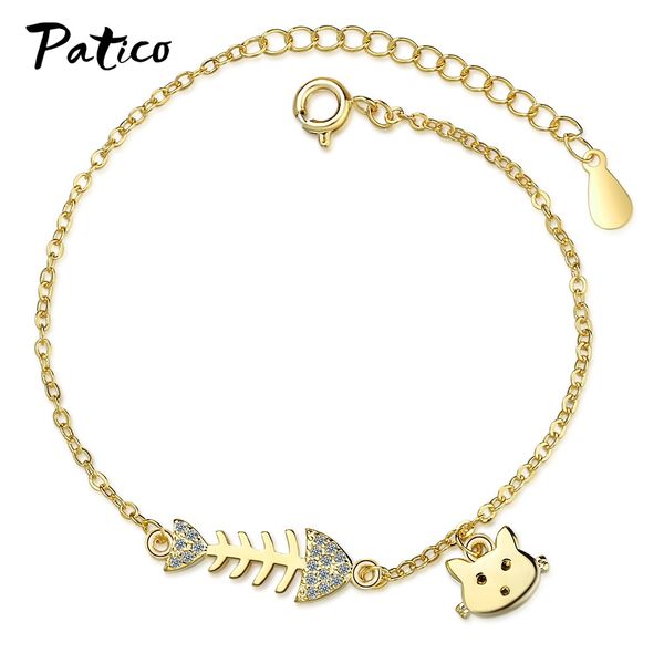 925 sterling silver bracelets for women girl cute lovely cat eating fish charm natural bracelet birthday gift jewelry
925 sterling silver bracelets for women girl cute lovely cat eating fish charm natural bracelet birthday gift jewelry
