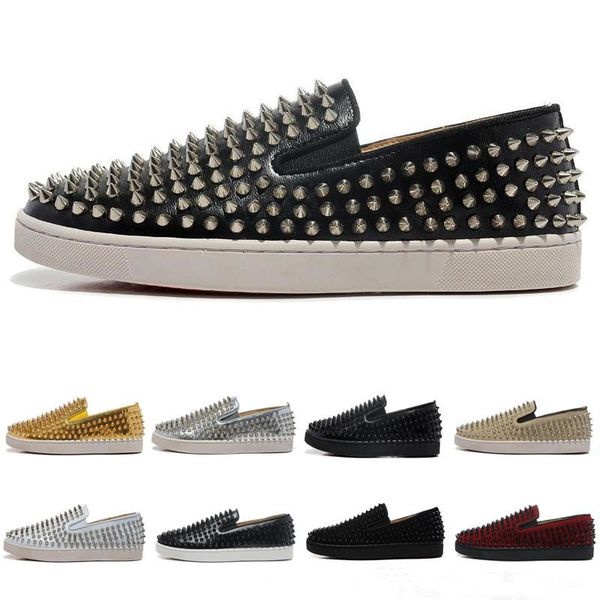 luxury designer brand red bottoms men women studded spikes flats shoes wedding party lovers genuine leather casual sneakers
luxury designer brand red bottoms men women studded spikes flats shoes wedding party lovers genuine leather casual sneakers