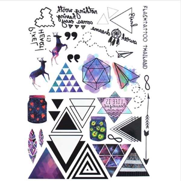 1 sheet salon styling tools geometric pattern adhesive removable portable easy install body arm temporary tattoo sticker
1 sheet salon styling tools geometric pattern adhesive removable portable easy install body arm temporary tattoo sticker