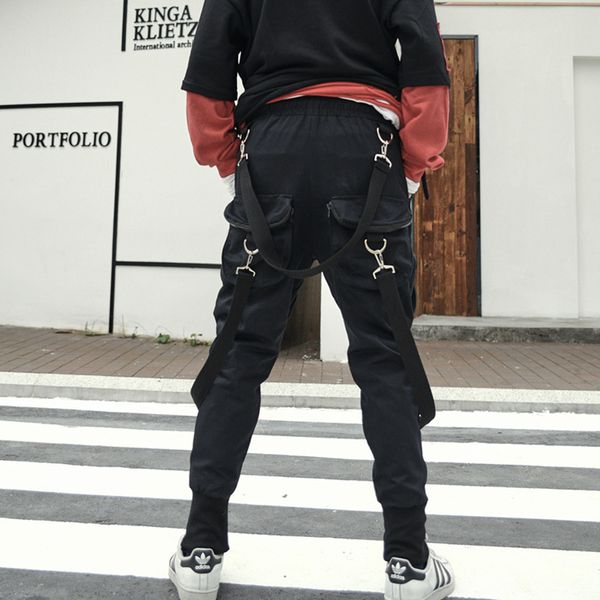 мужчины joggers sweatpants high street fashion hip hop шаровары мужской уличная ленты пряжки свободные повседневные брюки грузов, Black
мужчины joggers sweatpants high street fashion hip hop шаровары мужской уличная ленты пряжки свободные повседневные брюки грузов, Black