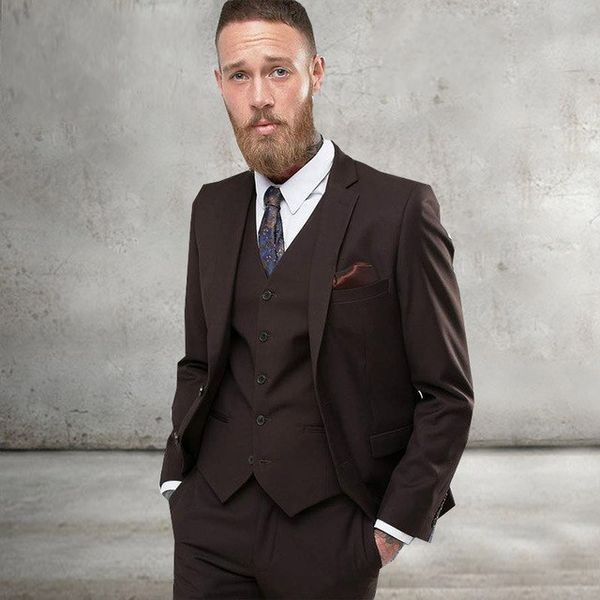 chocolate wedding tuxedos slim fit suits for men groomsmen suit three pieces prom formal suits (jacket+pants+vest+tie) 270, Black;gray
chocolate wedding tuxedos slim fit suits for men groomsmen suit three pieces prom formal suits (jacket+pants+vest+tie) 270, Black;gray