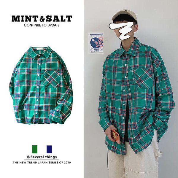 2020 summer new harajuku korean version ins trend loose plaid long-sleeved shirt couple models casual comfortable -2xl, White;black
2020 summer new harajuku korean version ins trend loose plaid long-sleeved shirt couple models casual comfortable -2xl, White;black