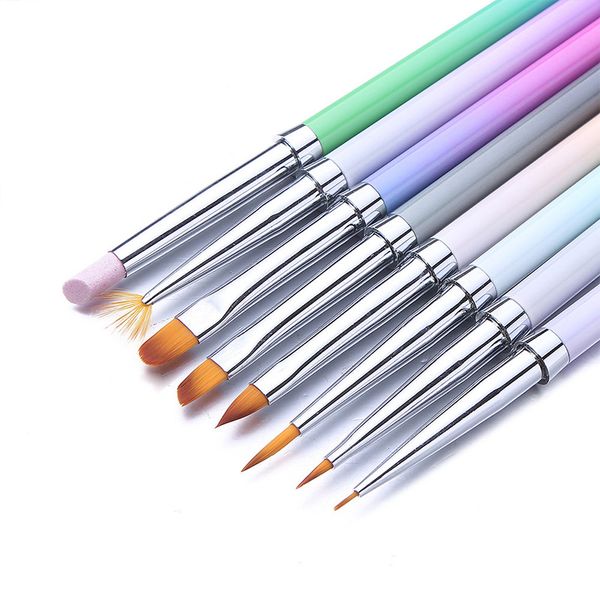 1 pc nail liner brush gradient uv gel nail painting drawing pen brush manicures colorful handle art tools for diy nails, Yellow
1 pc nail liner brush gradient uv gel nail painting drawing pen brush manicures colorful handle art tools for diy nails, Yellow