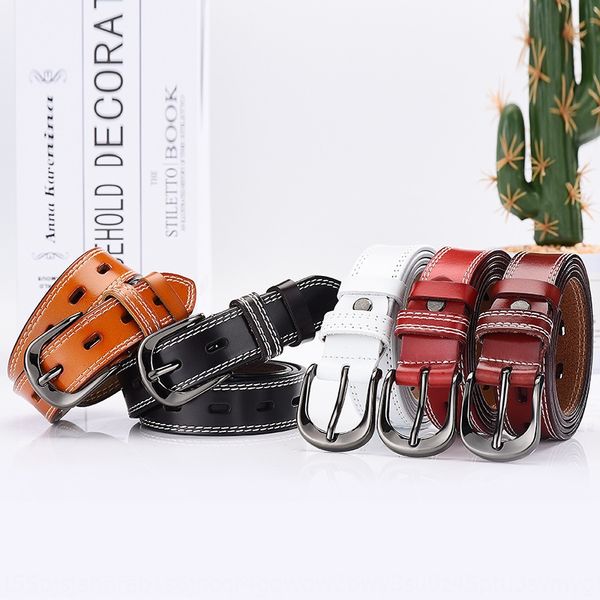 wo cowhide pin buckle genuine leather hollow slim belt all-match men's and women's belt, Black;brown
wo cowhide pin buckle genuine leather hollow slim belt all-match men's and women's belt, Black;brown
