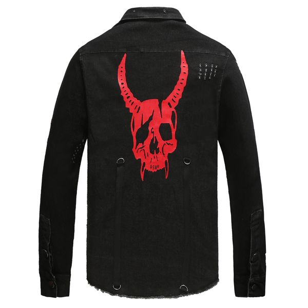 2020 harajuku gothic demon skull black denim jacket men cool breathable ripped coat hip hop streetwear;gcm024, Black;brown
2020 harajuku gothic demon skull black denim jacket men cool breathable ripped coat hip hop streetwear;gcm024, Black;brown