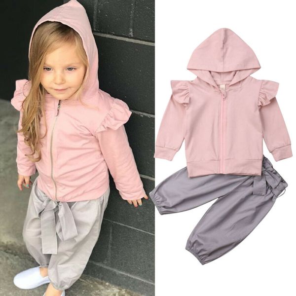 autumn 2019 toddler baby girls clothes ruffle long sleeve hood zipper coat long pants outfit set, White
autumn 2019 toddler baby girls clothes ruffle long sleeve hood zipper coat long pants outfit set, White
