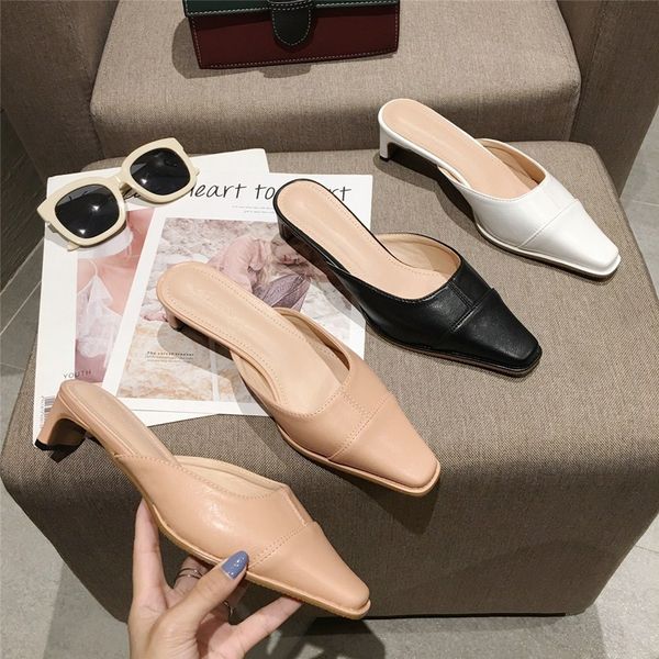 shoes square toe med womens slippers outdoor luxury slides shallow pantofle female mule designer 2020 mules fabric rubber basic, Black
shoes square toe med womens slippers outdoor luxury slides shallow pantofle female mule designer 2020 mules fabric rubber basic, Black