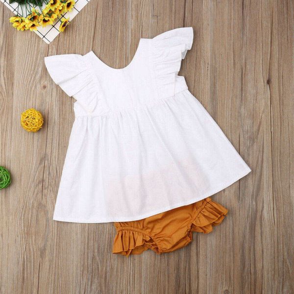 newborn infant baby girl summer ruffle dress shorts briefs outfits set kids fashion clothes toddler girl clothes, White
newborn infant baby girl summer ruffle dress shorts briefs outfits set kids fashion clothes toddler girl clothes, White