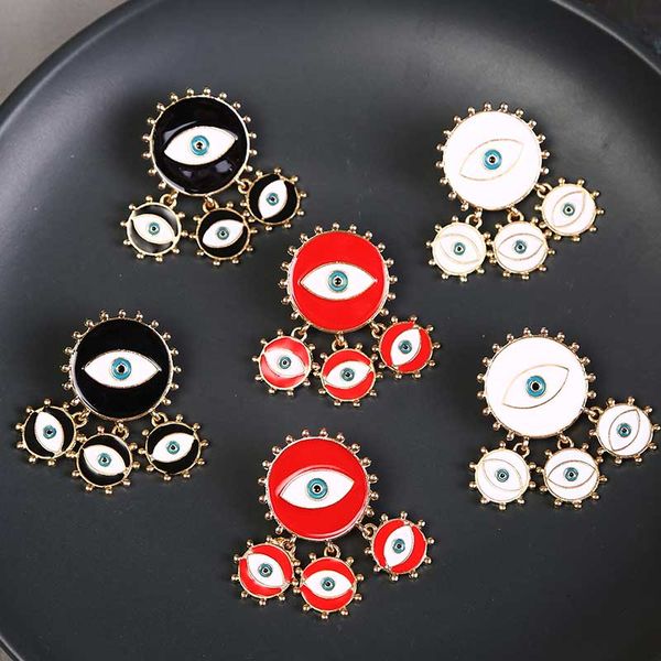 trendy geometric red enamel evil eye drop earrings for women vintage black statement metal earring female fashion jewelry gifts, Silver
trendy geometric red enamel evil eye drop earrings for women vintage black statement metal earring female fashion jewelry gifts, Silver