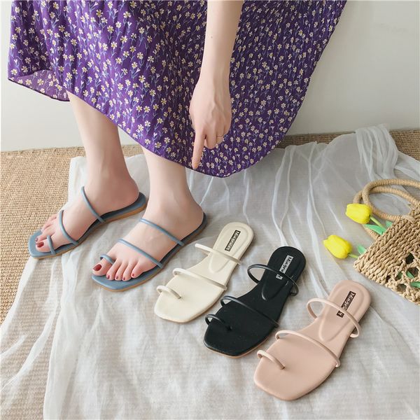 2020 summer flats slippers classics retro narrow band womens sandals beach outside slides ladies with toe flat heel flip flop, Black
2020 summer flats slippers classics retro narrow band womens sandals beach outside slides ladies with toe flat heel flip flop, Black