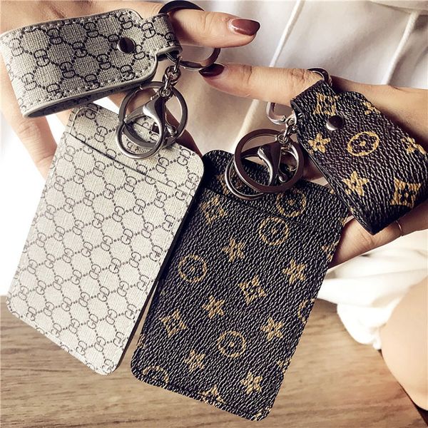 mens classic casual credit card id holder hiqh quality leather ultra slim wallet coins wallet packet bag for mans womans keychain